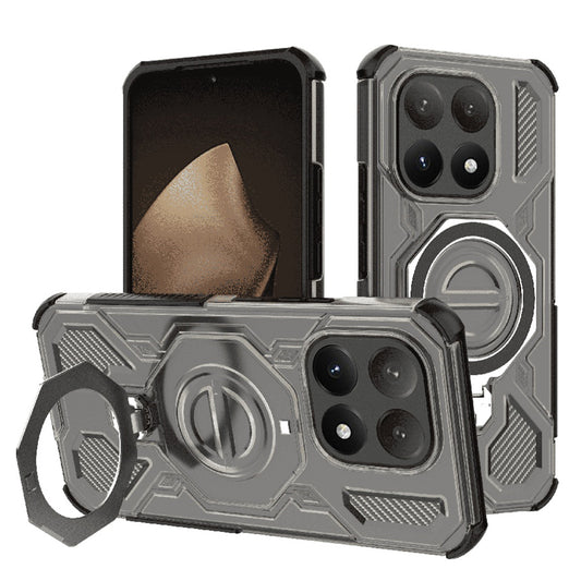 Etui til Xiaomi 15T, Techsuit, Carbon Shield Pro, Lys Sort