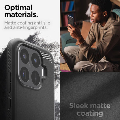 Cover til Xiaomi 17T Pro, Spigen, Rugged Armor, Sort ACS11869
