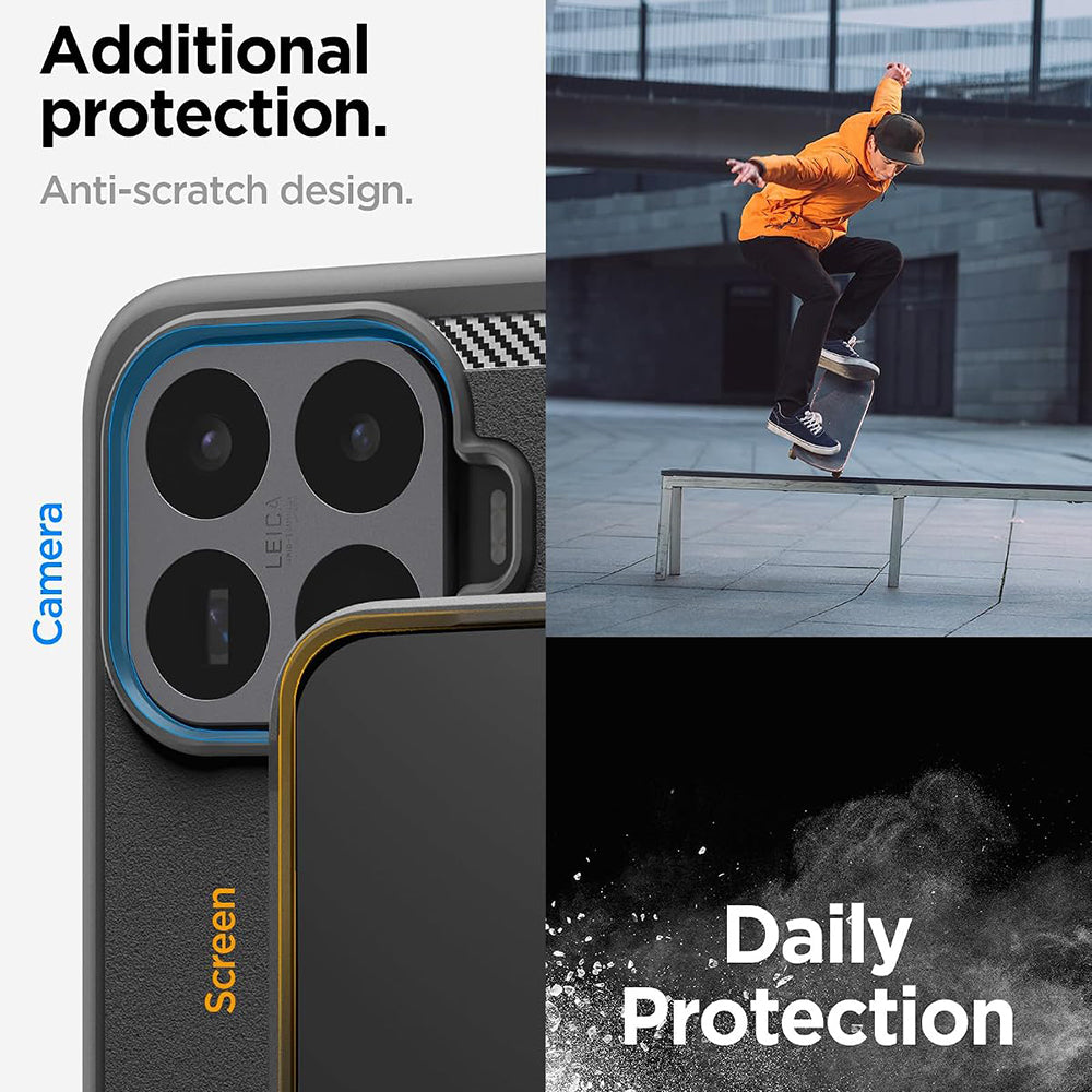Cover til Xiaomi 17T Pro, Spigen, Rugged Armor, Sort ACS11869