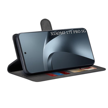 Cover til Xiaomi 17T Pro, Techsuit, Diary Book, Sort