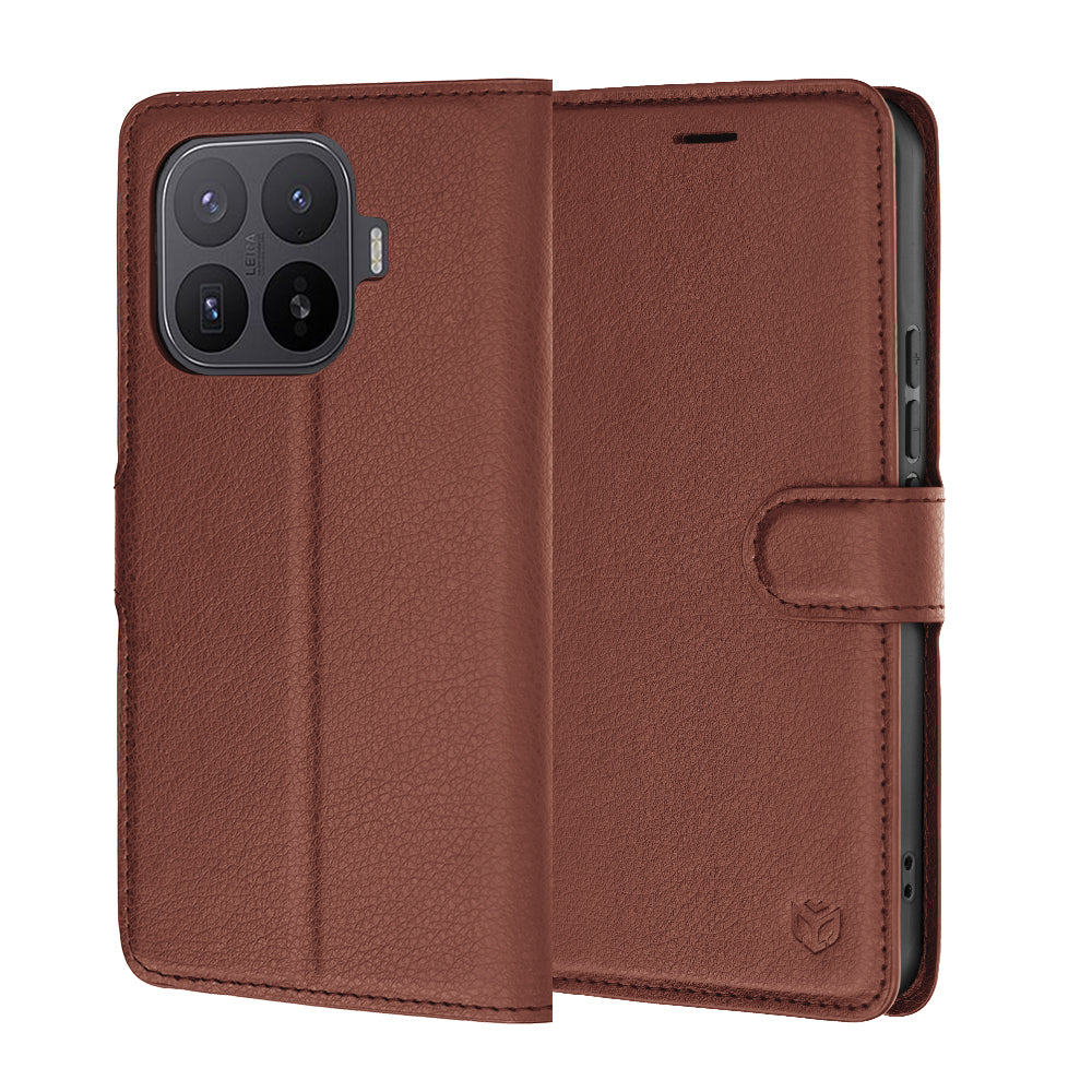 Cover til Xiaomi 17T Pro, Techsuit, Leather Folio, Brun