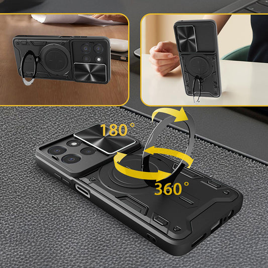 Cover til Xiaomi 17T, Techsuit, CamGuard Pro, Lyserød Guld