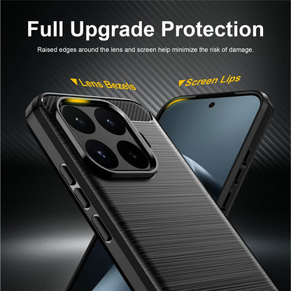 Cover til Xiaomi 17T, Techsuit, Carbon, Sort