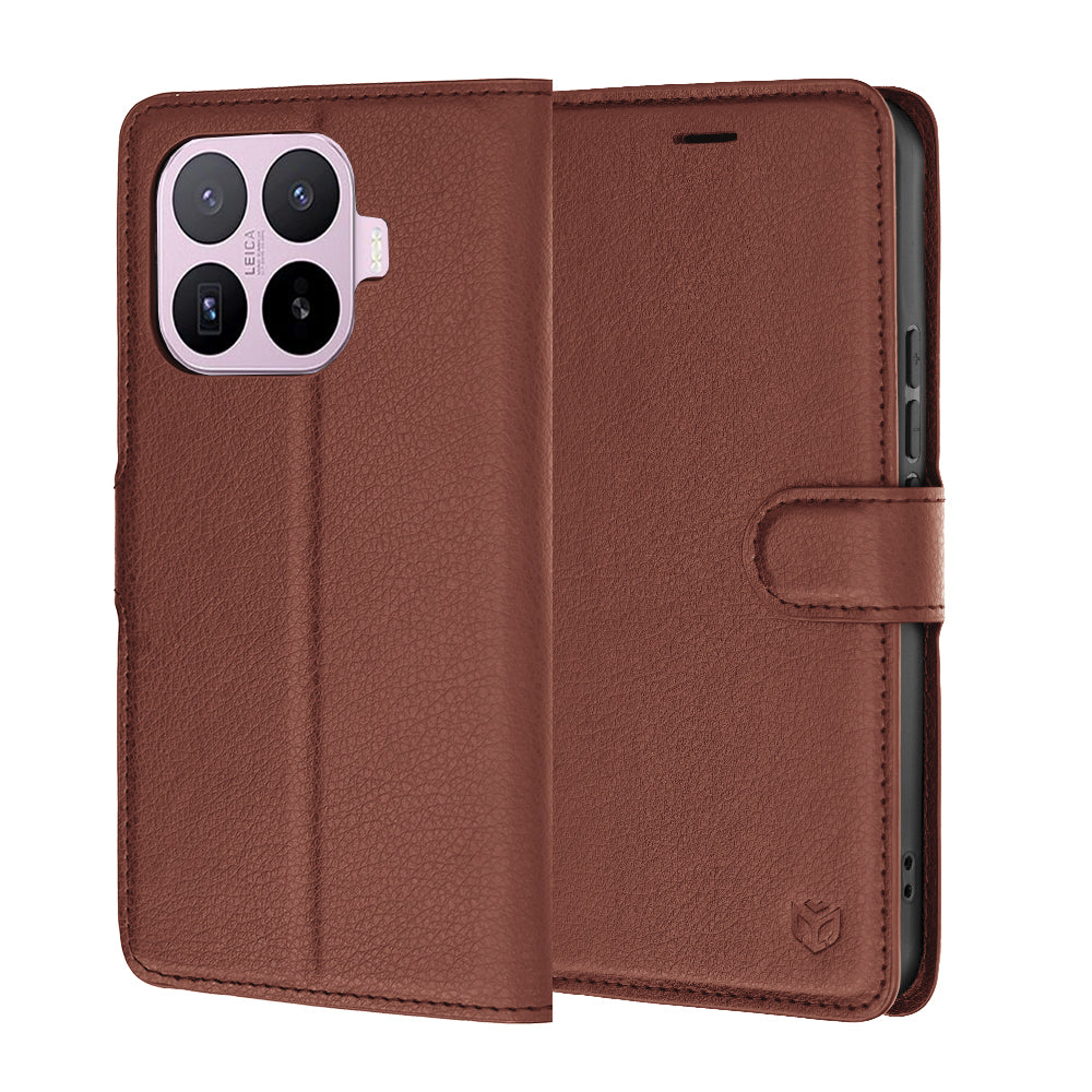 Cover til Xiaomi 17T, Techsuit, Leather Folio, Brun