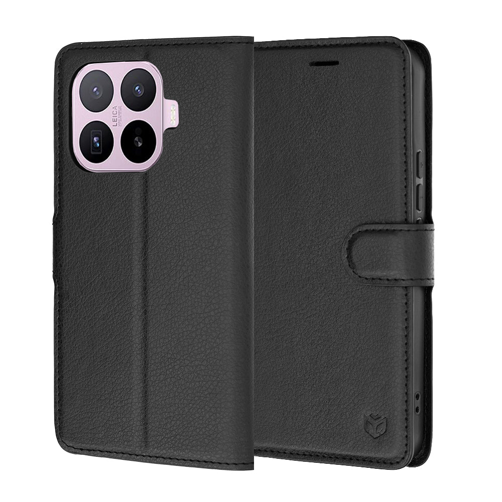 Cover til Xiaomi 17T, Techsuit, Leather Folio, Sort