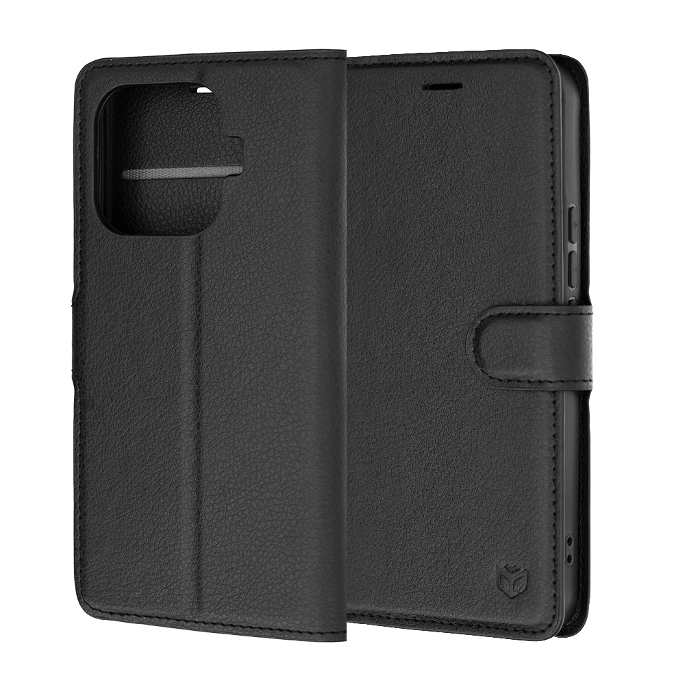 Cover til Xiaomi 17T, Techsuit, Leather Folio, Sort