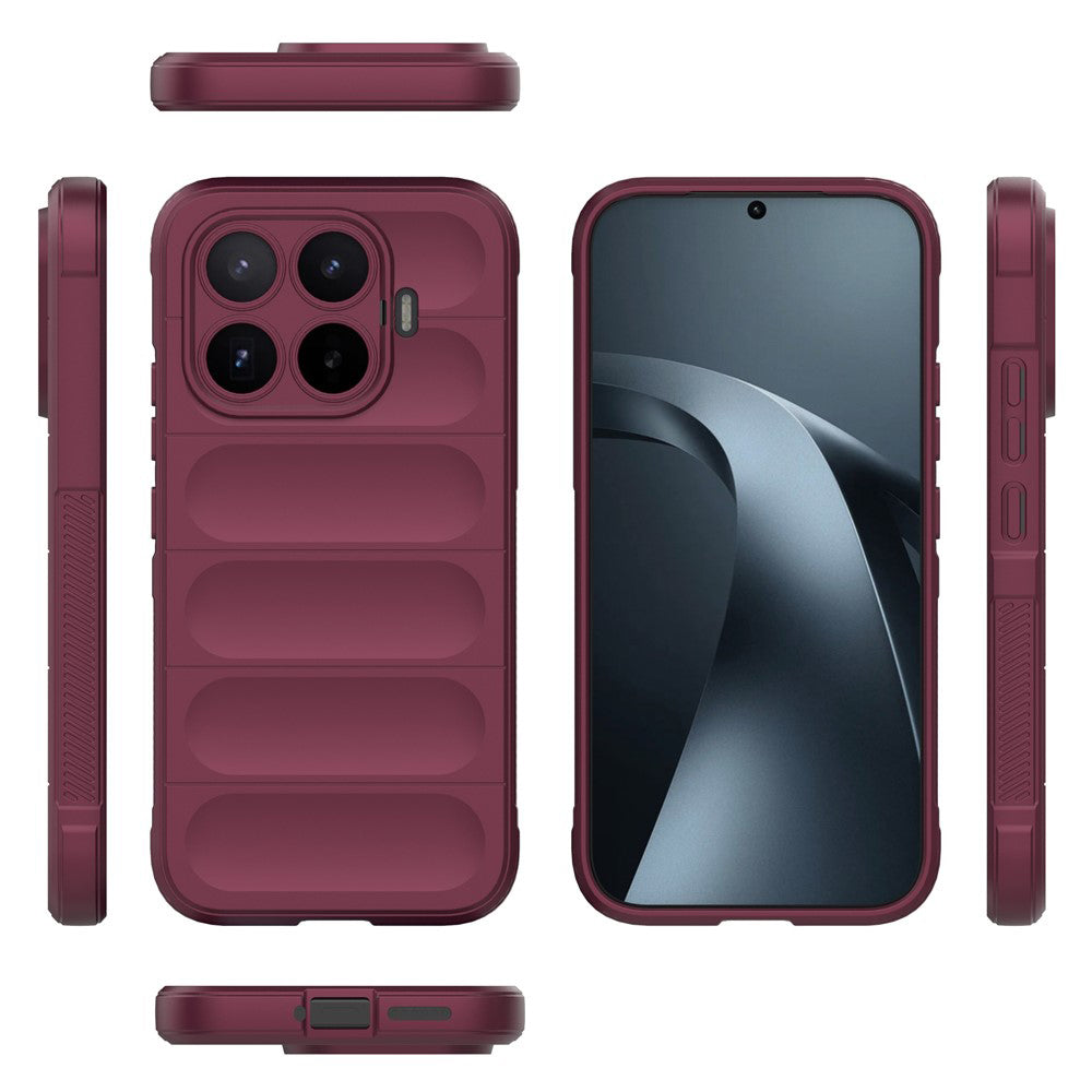 Cover til Xiaomi 17T, Techsuit, Magic Shield, Vinrød