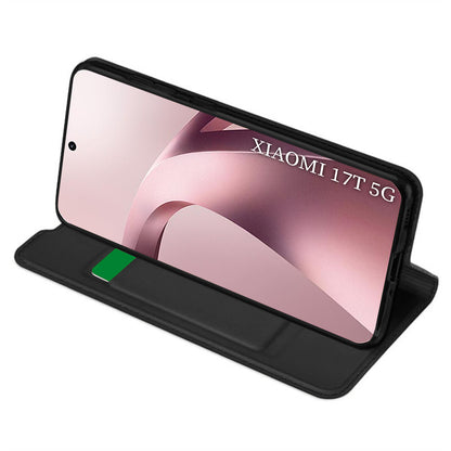 Cover til Xiaomi 17T, Techsuit, Magskin Book, Sort