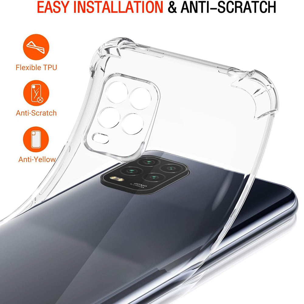 Cover til Xiaomi Mi 10 Lite 5G, Techsuit, Stødabsorberende Klar, Transparent
