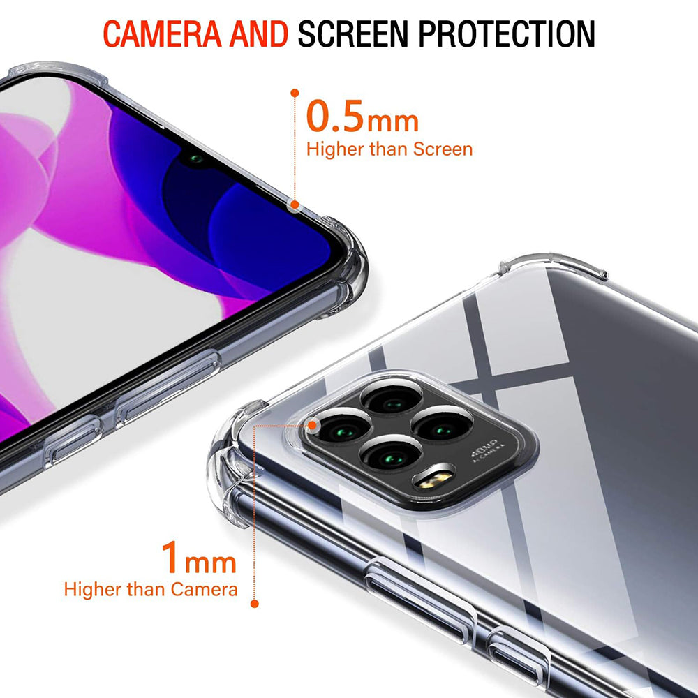 Cover til Xiaomi Mi 10 Lite 5G, Techsuit, Stødabsorberende Klar, Transparent