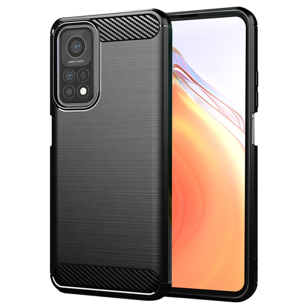 Cover til Xiaomi Mi 10T 5G / 10T Pro 5G, Techsuit, Carbon, Sort