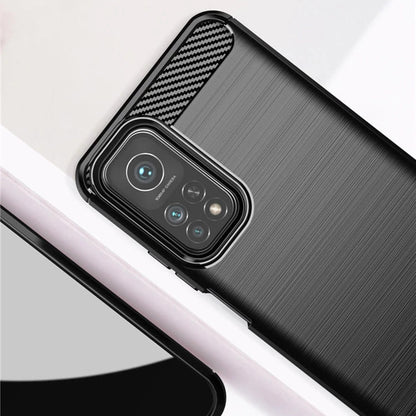Cover til Xiaomi Mi 10T 5G / 10T Pro 5G, Techsuit, Carbon, Sort