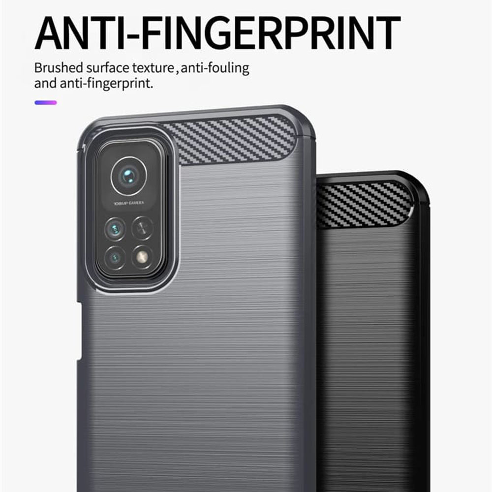 Cover til Xiaomi Mi 10T 5G / 10T Pro 5G, Techsuit, Carbon, Sort