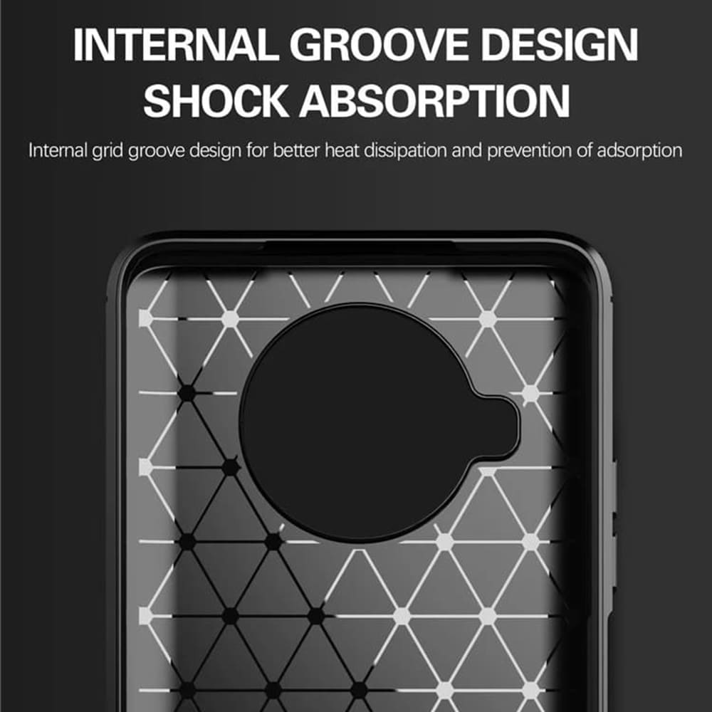 Cover til Xiaomi Mi 10T Lite 5G, Techsuit, Carbon, Sort