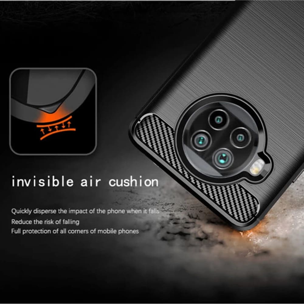 Cover til Xiaomi Mi 10T Lite 5G, Techsuit, Carbon, Sort