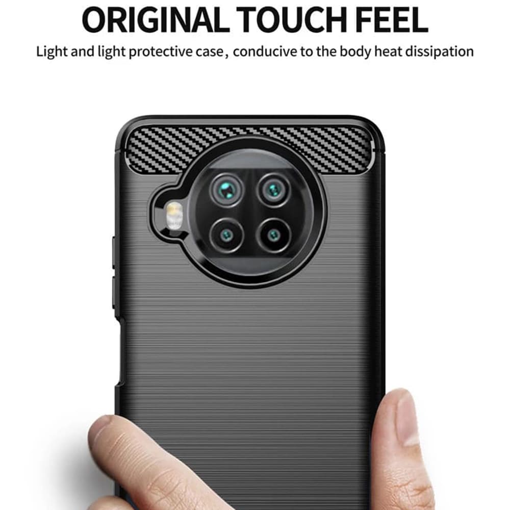 Cover til Xiaomi Mi 10T Lite 5G, Techsuit, Carbon, Sort