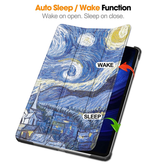 Cover til Xiaomi Pad 6 / 6 Pro, Techsuit, FoldPro Starry Night, Multicolor