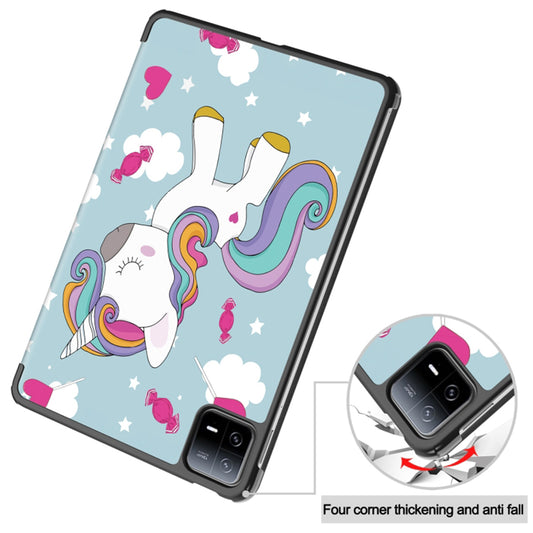 Cover til Xiaomi Pad 6 / 6 Pro, Techsuit, FoldPro Unicorn, Multifarvet