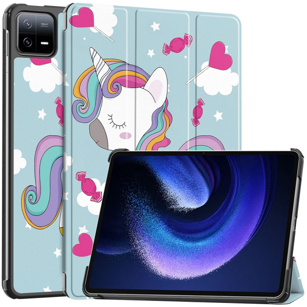 Cover til Xiaomi Pad 6 / 6 Pro, Techsuit, FoldPro Unicorn, Multifarvet