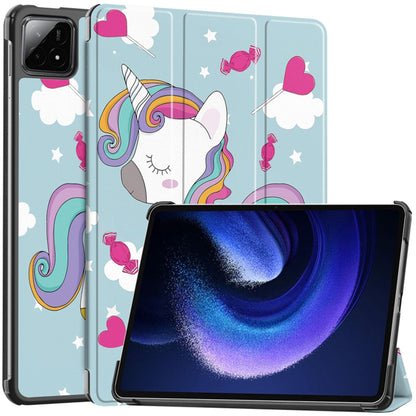 Cover til Xiaomi Pad 6S Pro 12.4, Techsuit, FoldPro Unicorn, Multifarvet