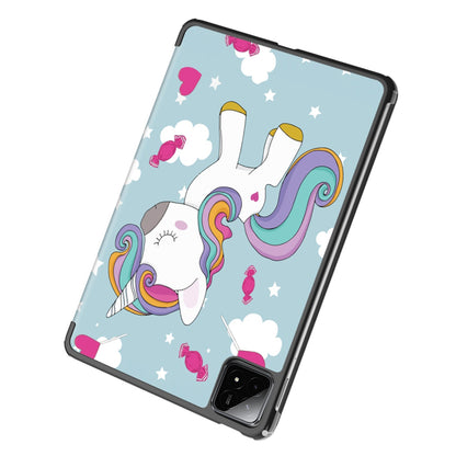 Cover til Xiaomi Pad 6S Pro 12.4, Techsuit, FoldPro Unicorn, Multifarvet