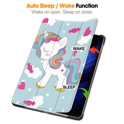 Cover til Xiaomi Pad 6S Pro 12.4, Techsuit, FoldPro Unicorn, Multifarvet