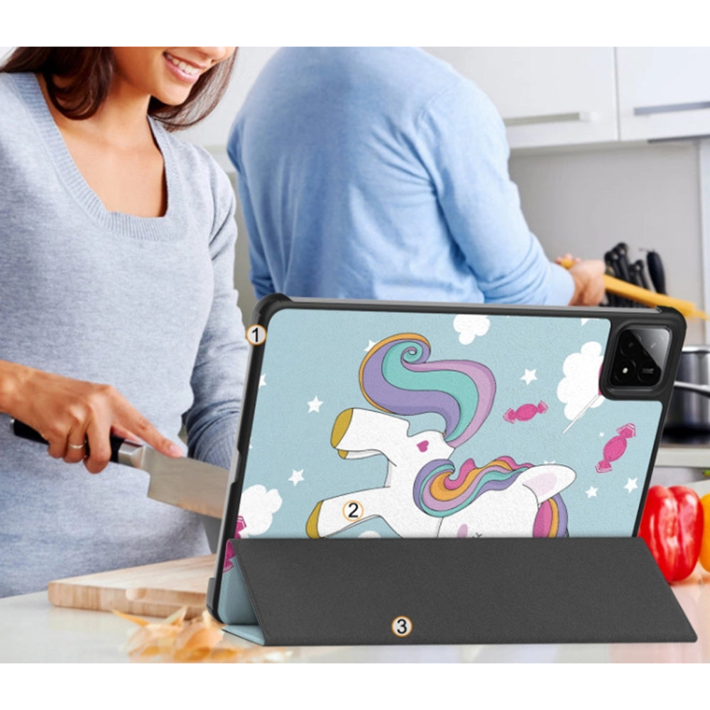 Cover til Xiaomi Pad 7 / 7 Pro, Techsuit, FoldPro Unicorn, Multifarvet