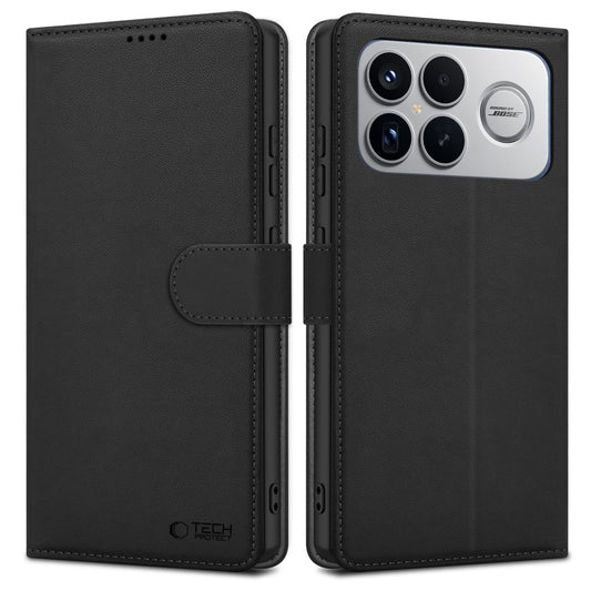 Etui til Xiaomi Poco F8 Ultra, Tech-Protect, Wallet, Sort