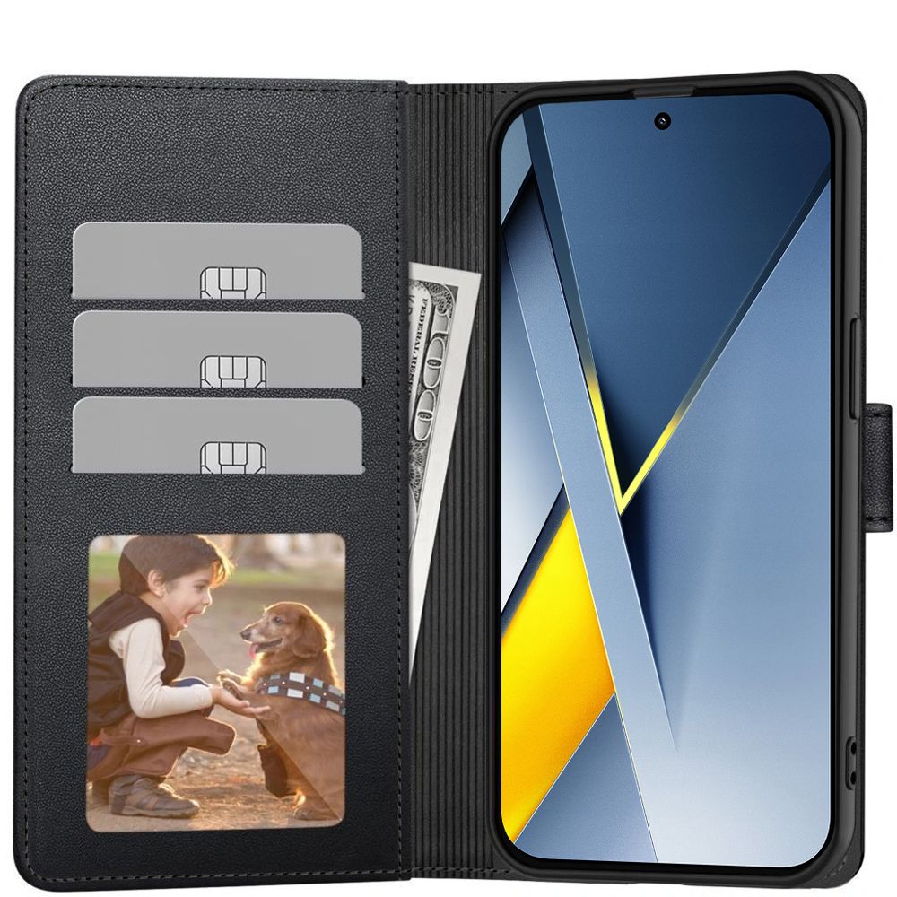 Etui til Xiaomi Poco F8 Pro, Tech-Protect, Wallet, Sort