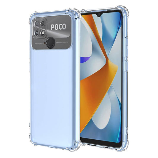 Cover til Xiaomi Poco C40, Techsuit, Stødabsorberende Klar, Transparent