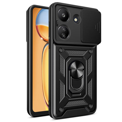Cover til Xiaomi Poco C65 / Redmi 13C, Techsuit, CamShield, Sort