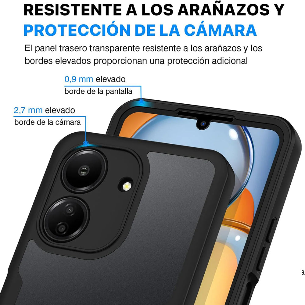 Cover til Xiaomi Poco C65 / Redmi 13C, Techsuit, ColorVerse 360, Sort