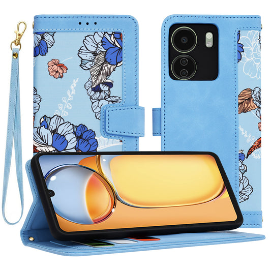 Cover til Xiaomi Poco C65 / Redmi 13C, Techsuit, FlipCraft, Blå