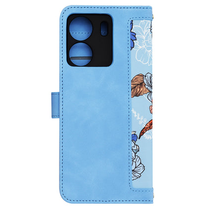 Cover til Xiaomi Poco C65 / Redmi 13C, Techsuit, FlipCraft, Blå
