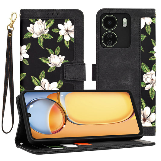 Cover til Xiaomi Poco C65 / Redmi 13C, Techsuit, FlipCraft, Sort