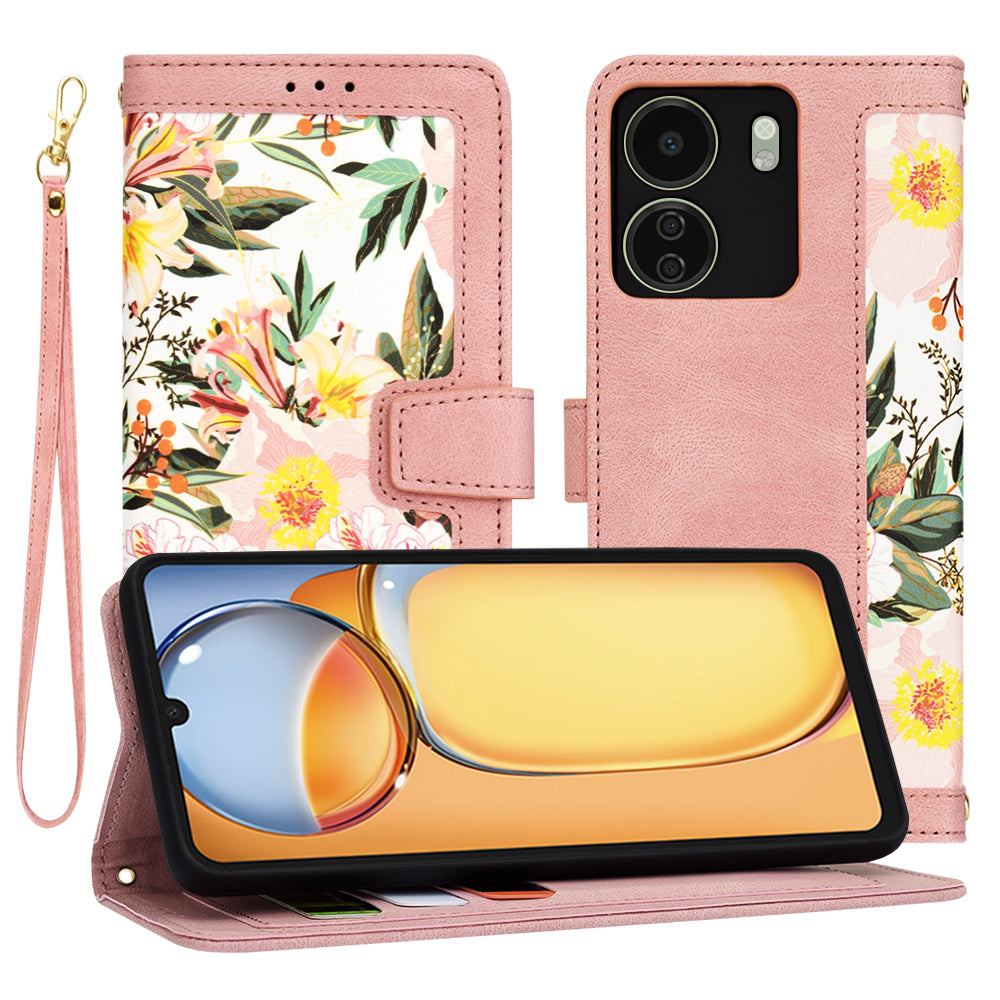 Cover til Xiaomi Poco C65 / Redmi 13C, Techsuit, FlipCraft, Pink
