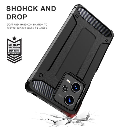 Cover til Xiaomi Poco C65 / Redmi 13C, Techsuit, Hybrid Armor, Sort