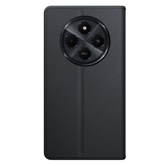 Cover til Xiaomi Poco C75 / Redmi 14C, 3MK, Wallet, Sort