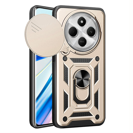 Cover til Xiaomi Poco C75 / Redmi 14C, Techsuit, CamShield, Guld