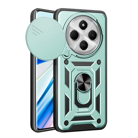 Cover til Xiaomi Poco C75 / Redmi 14C, Techsuit, CamShield, Grøn