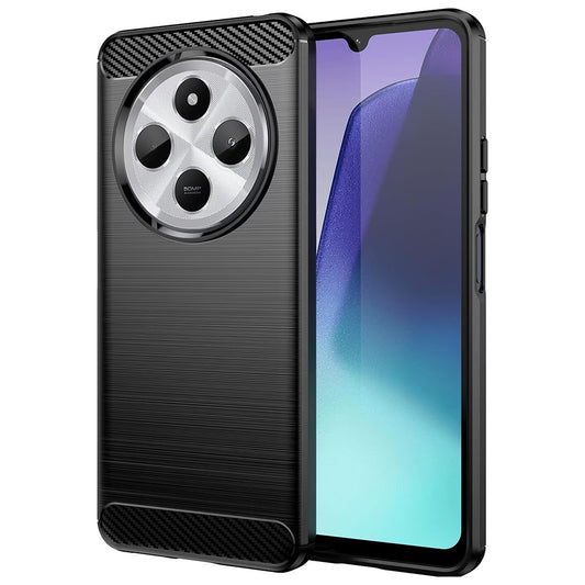 Cover til Xiaomi Poco C75 / Redmi 14C, Techsuit, Carbon, Sort