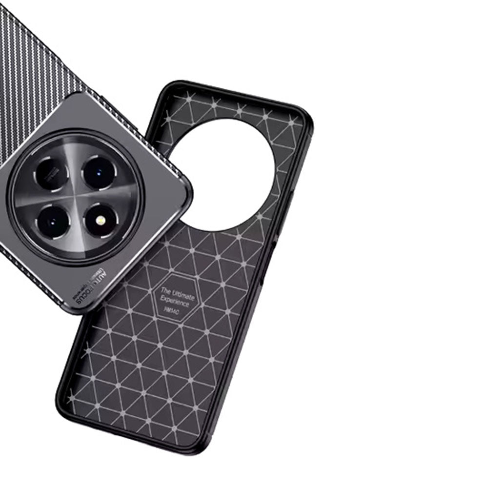 Cover til Xiaomi Poco C75 / Redmi 14C, Techsuit, CarbonFiber, Sort