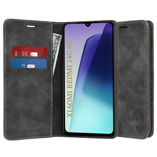 Cover til Xiaomi Poco C75 / Redmi 14C, Techsuit, Confy, Sort