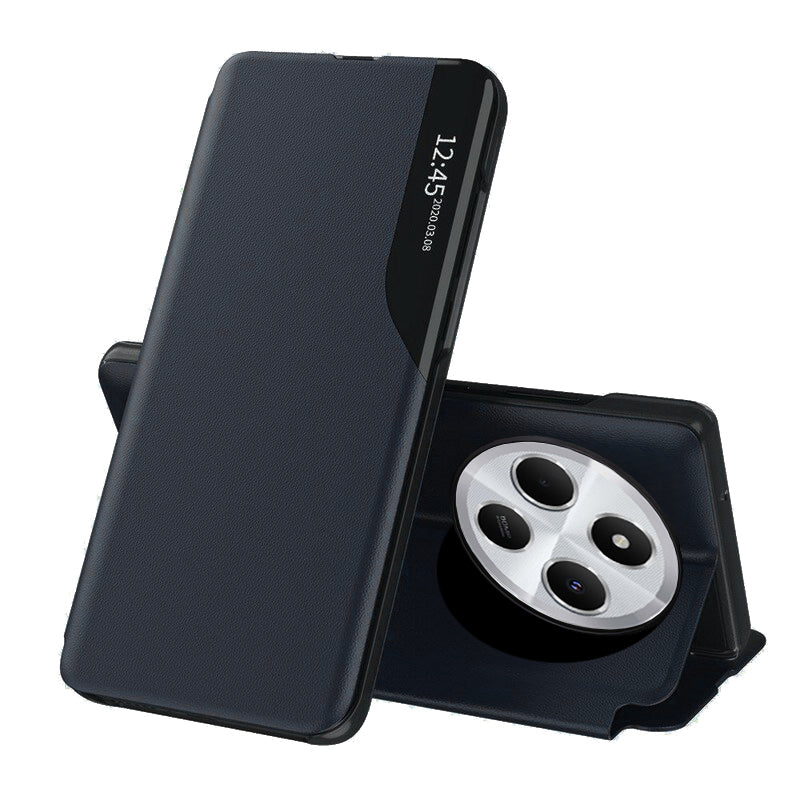 Cover til Xiaomi Poco C75 / Redmi 14C, Techsuit, eFold, Mørkeblå