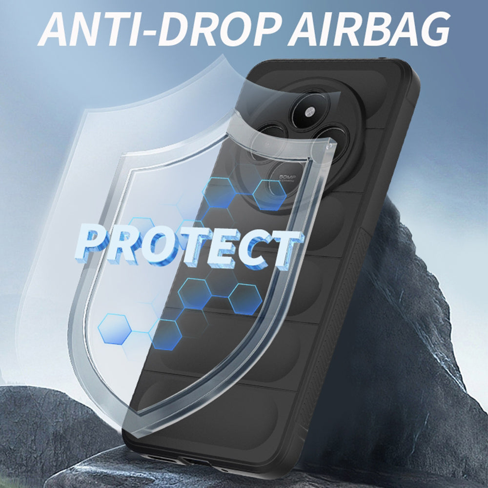 Cover til Xiaomi Poco C75 / Redmi 14C, Techsuit, Magic Shield, Sort