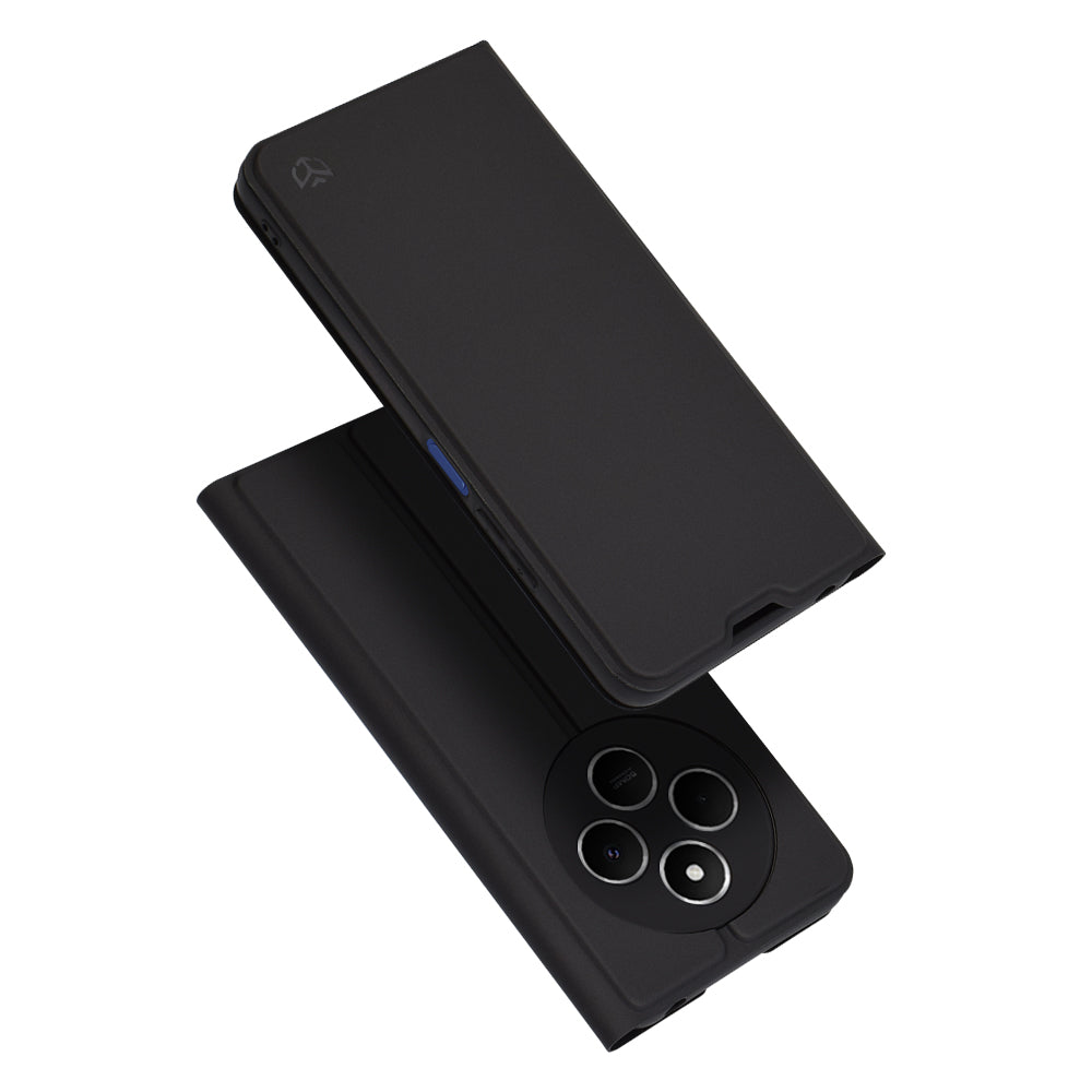 Case for Xiaomi Poco C75 / Redmi 14C, Techsuit, Magskin Book, Black