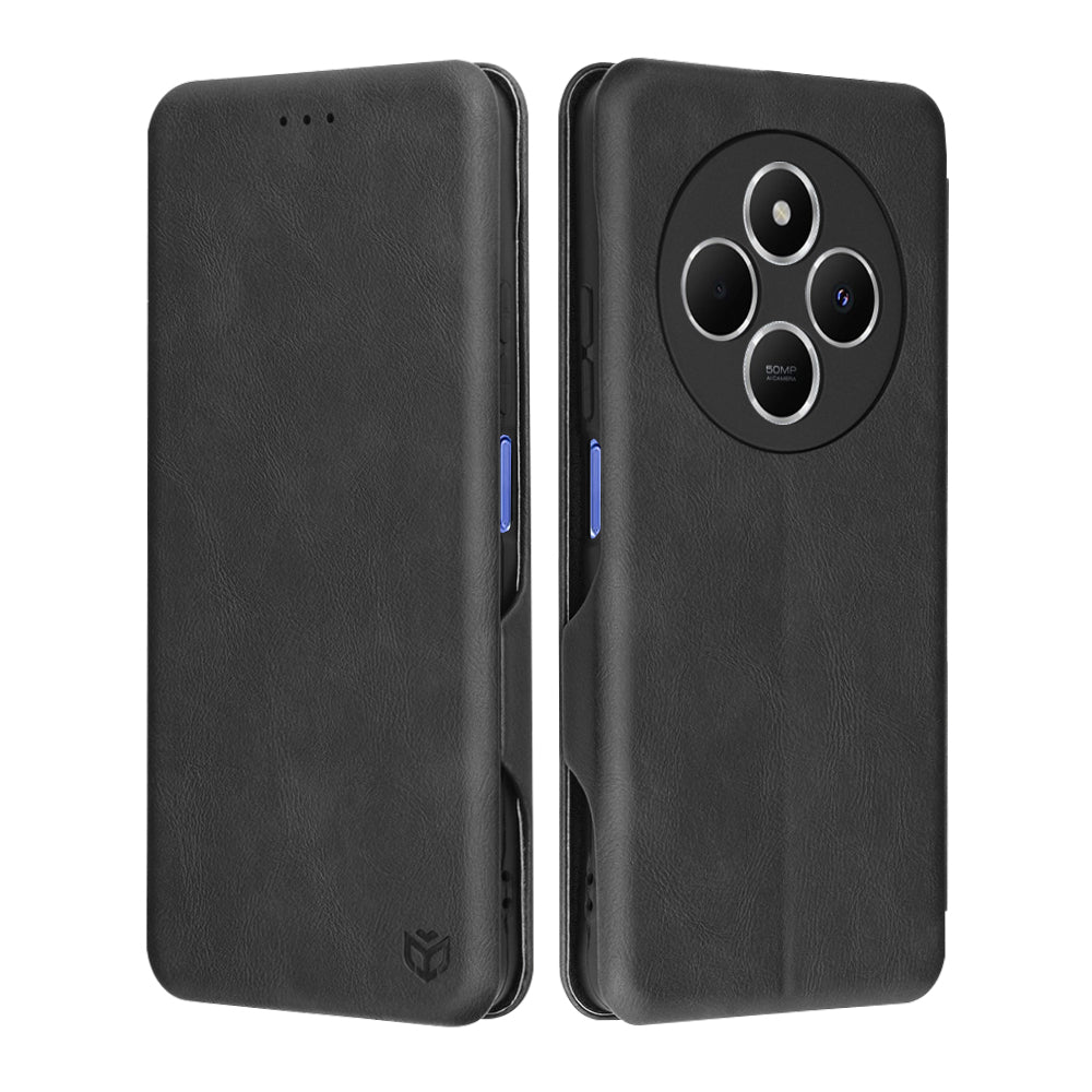 Etui til Xiaomi Poco C75 / Redmi 14C, Techsuit, Safe Wallet Plus, Sort