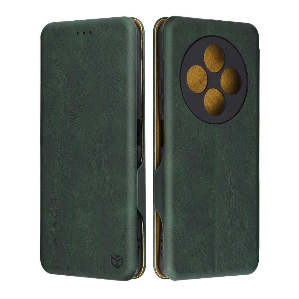 Etui til Xiaomi Poco C75 / Redmi 14C, Techsuit, Safe Wallet Plus, Grøn