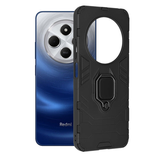 Etui til Xiaomi Poco C75 / Redmi 14C, Techsuit, Shield, Sort