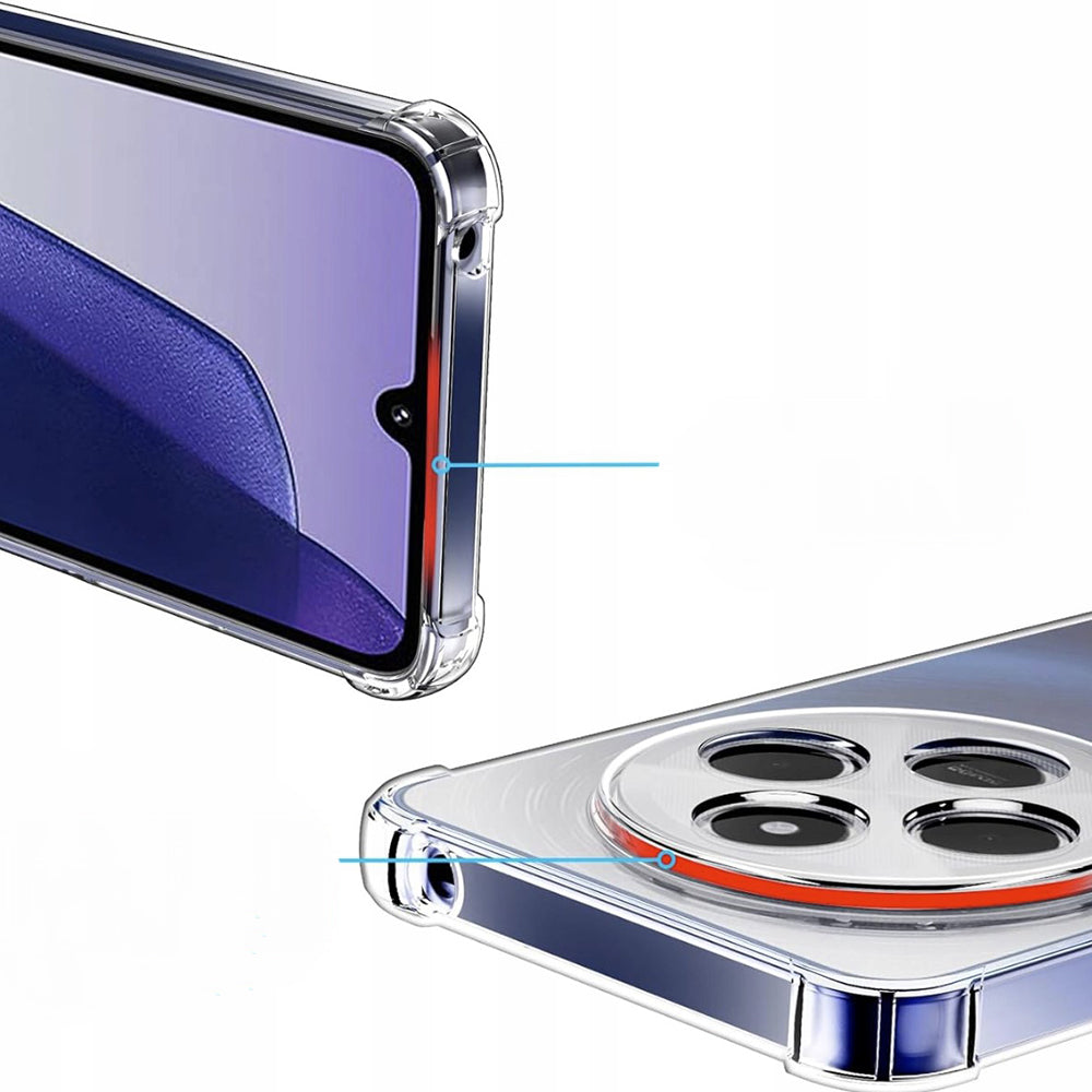 Cover til Xiaomi Poco C75 / Redmi 14C, Techsuit, Stødabsorberende Klar, Transparent